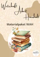 Vorschau - Arbeitsblätter - Materialpaket: WAH (Wirtschaft Arbeit Haushalt) - Deckblatt