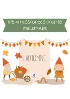 Aperçu - Jeux - Kit pédagogique pour la maternelle AUTOMNE - Page de couverture