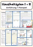 Vorschau - Stundenentwürfe - Haushaltsplan I + II - Doppelstunde (Einführung + Planspiel) - Deckblatt