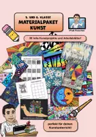Vorschau - Stundenentwürfe - Kunst Bundle: wachsendes Materialpaket für die 5. - 6. Klasse mit 91 Kunstprojekten und AB - Deckblatt