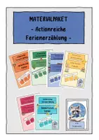 Vorschau - Spiele - Materialpaket - Actionreiche Ferienerzählungen für alle Jahreszeiten - Deckblatt
