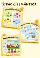Vista previa - Tarjetas / Manipulativos - Pack Semántica - Portada
