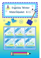 förhandsvisning - Engelska Winter Materialpaket 6 i 1 - försättsblad
