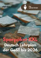 Vorschau - Stundenentwürfe - Sparpaket XXL: Lehrplan Deutsch GoST - Abitur bis 2026 | ALLE THEMEN | Unterrichtsreihen - Deckblatt
