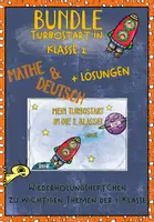 Vorschau - Arbeitsblätter - Materialpaket Turbostart in Klasse 2 Mathe & Deutsch - Deckblatt