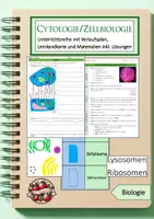Vorschau - Arbeitsblätter - Unterrichtsreihe: Bio 5: Cytologie/Zellbiologie - Deckblatt