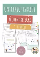 Vorschau - Unterrichtsreihen - Unterrichtsbesuch – Rechendreiecke (3. Stunde Unterrichtsreihe) - Deckblatt