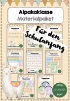 Vorschau - Bildkarten - Alpakaklasse Materialpaket - Deckblatt