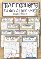 Vorschau - Anderer Materialtyp - 10 Trainingshefte zu den Ziffern 0-9 (SET) - Deckblatt