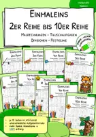 Vorschau - Arbeitsblätter - Einmaleins üben – A5-Heftchen für alle Reihen | Klasse 2–3 - Deckblatt