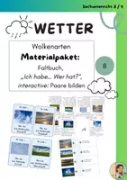 Vorschau - Arbeitsblätter - Materialpaket Wolkenarten - Deckblatt