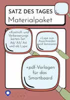 Vorschau - Mal- und Bastelvorlagen - Materialpaket: Satz des Tages/Woche – Komplettset für interaktives Schreiben und Selbstkontrolle - Deckblatt