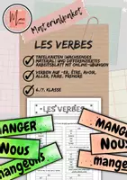 Vorschau - Arbeitsblätter - Materialpaket: Les verbes 1. LJ (Tafelkarten und Arbeitsblatt) - Deckblatt
