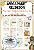 Vorschau - Stundenentwürfe - Wachsendes Materialpaket Religion (Alle meine Materialien im Fach Religion) - Deckblatt