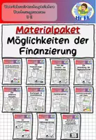 Vorschau - Stundenentwürfe - Materialpaket "Möglichkeiten der Finanzierung" BwR 9 II Lehrplan Plus - Deckblatt