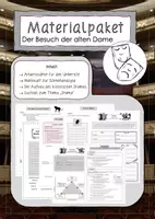 Vorschau - Arbeitsblätter - Materialpaket: Besuch der alten Dame, Szenenanalyse & Aufbau eines Dramas - Deckblatt