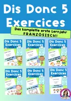 Vorschau - Arbeitsblätter - Materialpaket Alle Französischthemen des 1. Lernjahres - Deckblatt