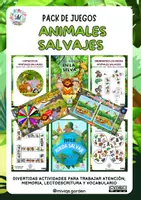 Vista previa - Unidades / Secuencias / Situaciones de Aprendizaje - Pack de Juegos: Animales Salvajes (Wild Animals) - Portada
