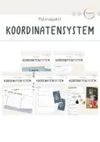 Vorschau - Arbeitsblätter - Koordinatensysteme - Deckblatt
