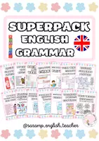 Vista previa - Hojas de trabajo - ENGLISH GRAMMAR SUPERPACK - Portada