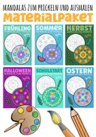 Vorschau - Mal- und Bastelvorlagen - Mandalas zum Prickeln & Ausmalen - Wachsendes Materialpaket - Deckblatt