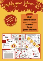 Vorschau - Arbeitsblätter - Materialpaket Vorkurs ¡Hola! ¿Cómo te llamas? - Deckblatt