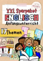 Vorschau - Stundenentwürfe - XXL Sparpaket: Die ersten Themen im Englischunterricht (52 Materialien und 17 Themen!) - Deckblatt