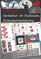 Vorschau - Arbeitsblätter - Sparpaket: Verhalten im Fachraum, Sicherheitsbelehrung (Physik, Chemie, Biologie) - Deckblatt