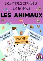 Vorschau - Spiele - Materialpaket- Les animaux - les mots croisés en images (Kreuzworträtsel) - Deckblatt