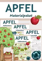 Vorschau - Arbeitsblätter - Apfel – Komplettpaket für die 1./2. Klasse mit Forscherheft, Wissenskartei & Tafelmaterial - Deckblatt