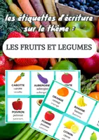 Aperçu - Feuilles d'exercices - Kit pédagogique : 2 ateliers d'écriture sur les fruits et les légumes en Maternelle, CP et Ulis - Page de couverture