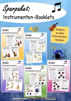 Vorschau - Arbeitsblätter - Sparpaket - Booklets: Die Instrumentenfamilien - Deckblatt