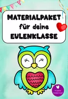 Vorschau - Mal- und Bastelvorlagen - Materialpaket für deine Eulenklasse - Deckblatt