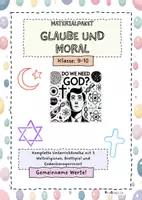 Vorschau - Spiele - Materialpaket - Glaube und Moral gemeinsame Werte der Religionen und Ethik - Deckblatt