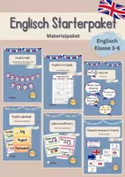 Vorschau - Arbeitsblätter - Materialpaket Englisch Starterpaket Grundschule - Deckblatt