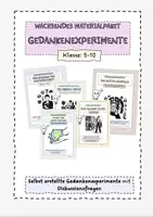 Vorschau - Arbeitsblätter - GX wachsendes Materialpaket - selbst erstellte Gedankenexperimente - Deckblatt