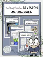 Vorschau - Arbeitsblätter - Materialpaket zur schriftlichen Division - Deckblatt