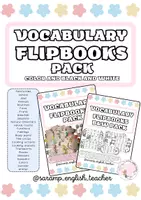 anteprima - Materiale per pittura e bricolage - PACCHETTO COMPLETO DI LIBRETTI VOCABOLARIO (COLORATI E IN BIANCO E NERO) - Pagina di copertina