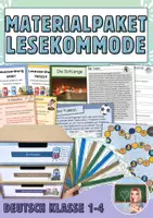 Vorschau - Arbeitsblätter - XXL Materialpaket - Lesekommode Klasse 1-4 - - Deckblatt