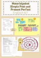 Vorschau - Spiele - Materialpaket Simple Past oder Present Perfect Klasse 6/7 - Deckblatt