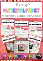 Vorschau - Arbeitsblätter - Genetik Materialpaket I: Mendelsche Regeln, Escape Room, Fächer - Deckblatt