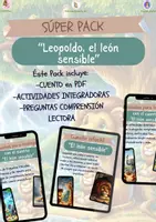 Vista previa - Hojas de trabajo - Súper PACK "Leopoldo, el león sensible" - Portada
