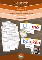 Vorschau - Arbeitsblätter - Materialpaket: Silben - Deckblatt