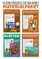 Vorschau - Arbeitsblätter - 4x Kunst im Herbst Materialpaket - Kunstprojekte für die Mittelstufe - Deckblatt