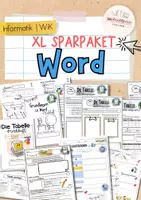 Vorschau - Unterrichtsreihen - Microsoft Word Sparpaket | Dokumentgestaltung, Arbeitshefte & Übungen | Informatik - Deckblatt