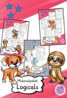 Vorschau - Arbeitsblätter - Materialpaket Logicals (Superhelden, süße Tiere, Karneval/Fasching und Hunde) - Deckblatt