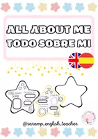 Vista previa - Manualidades / Dibujos para colorear - ALL ABOUT ME (TODO SOBRE MI)- I'M A STAR (SOY UNA ESTRELLA) - Portada