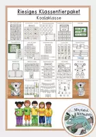 Vorschau - Mal- und Bastelvorlagen - Riesiges Materialpaket - Koalaklasse (18 Materialien) - Deckblatt