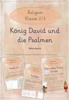 Vorschau - Arbeitsblätter - König David und die Psalmen: Materialpaket (Klasse 2-4) - Deckblatt