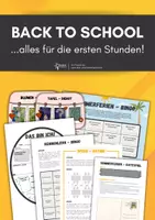Vorschau - Mal- und Bastelvorlagen - Sparpaket "Back to School" - 6 Materialien für den Schuljahresbeginn! #sommerferien - Deckblatt